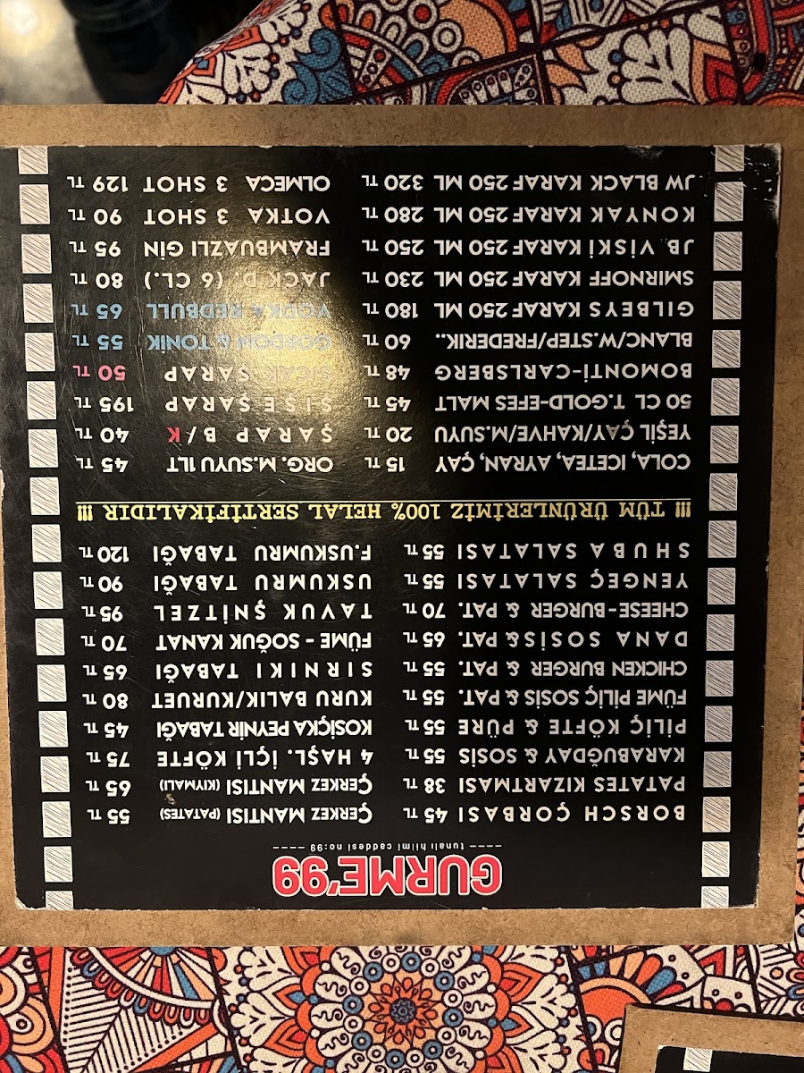 Menu Gurme99 Restorant Karaoke Valet-2