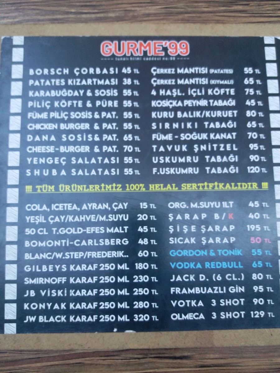 Menu Gurme99 Restorant Karaoke Valet-6