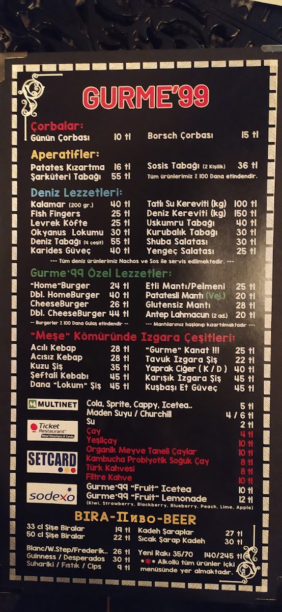 Menu Gurme99 Restorant Karaoke Valet-8